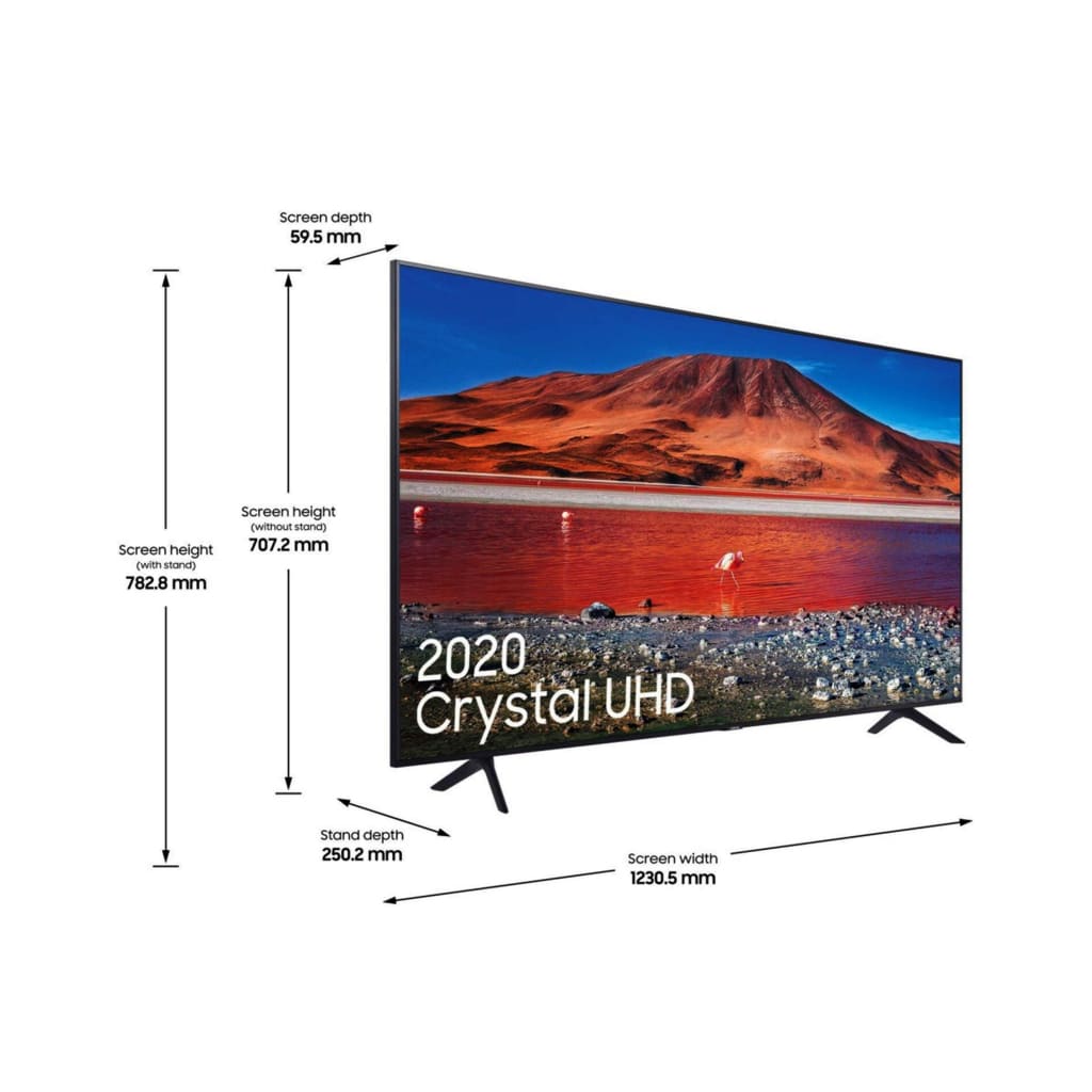 Samsung 55" TU7100 Crystal UHD 4K HDR Smart TV (2022)-Royal Brands Co-