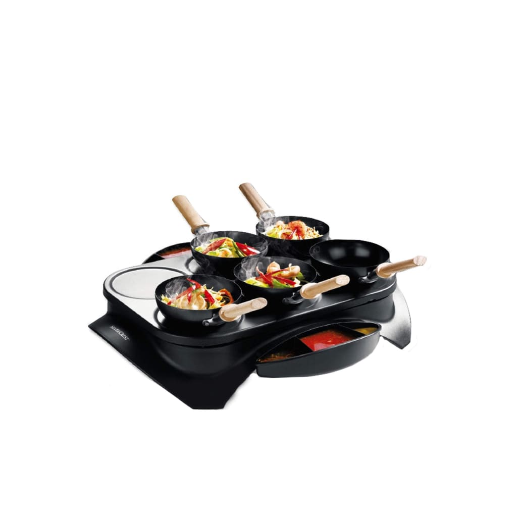 Silvercrest Set Of Multifunctional Mini Woks 1000 W-Royal Brands Co-