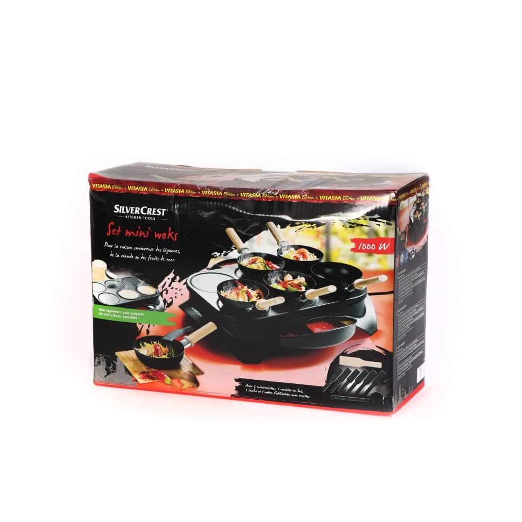 Silvercrest Set Of Multifunctional Mini Woks 1000 W-Royal Brands Co-