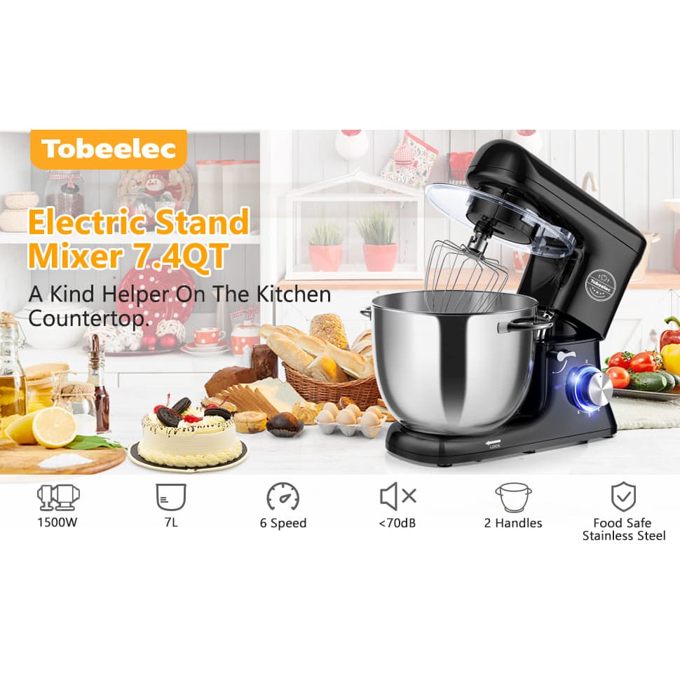 Tobeelec stand mixer 8 LITER