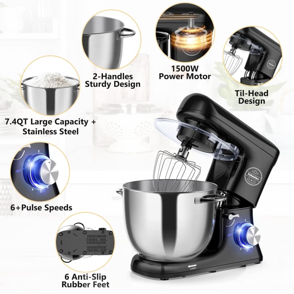 Tobeelec stand mixer 8 LITER