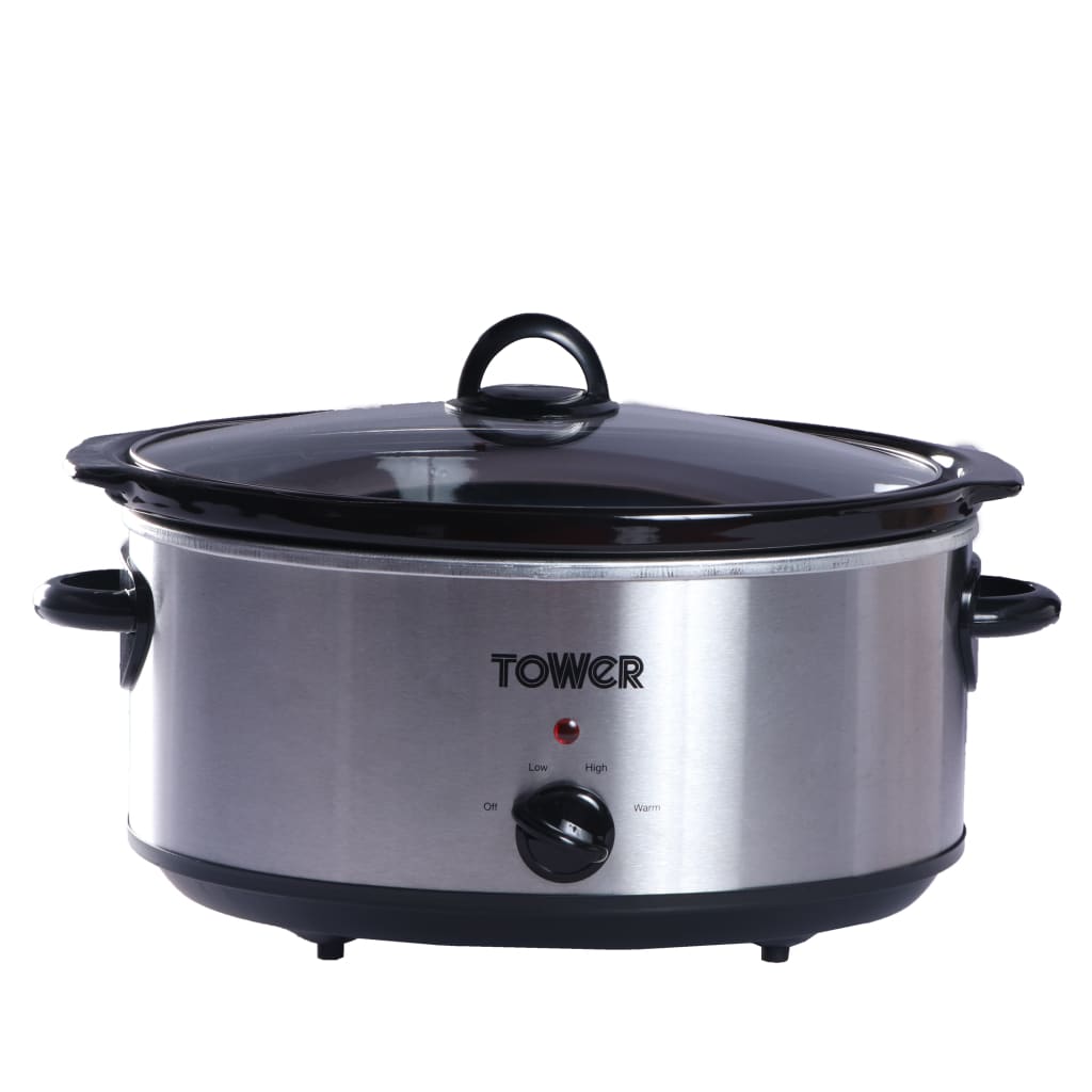 Tower T16040 6.5L Slow Cooker with 3 Heat Setting