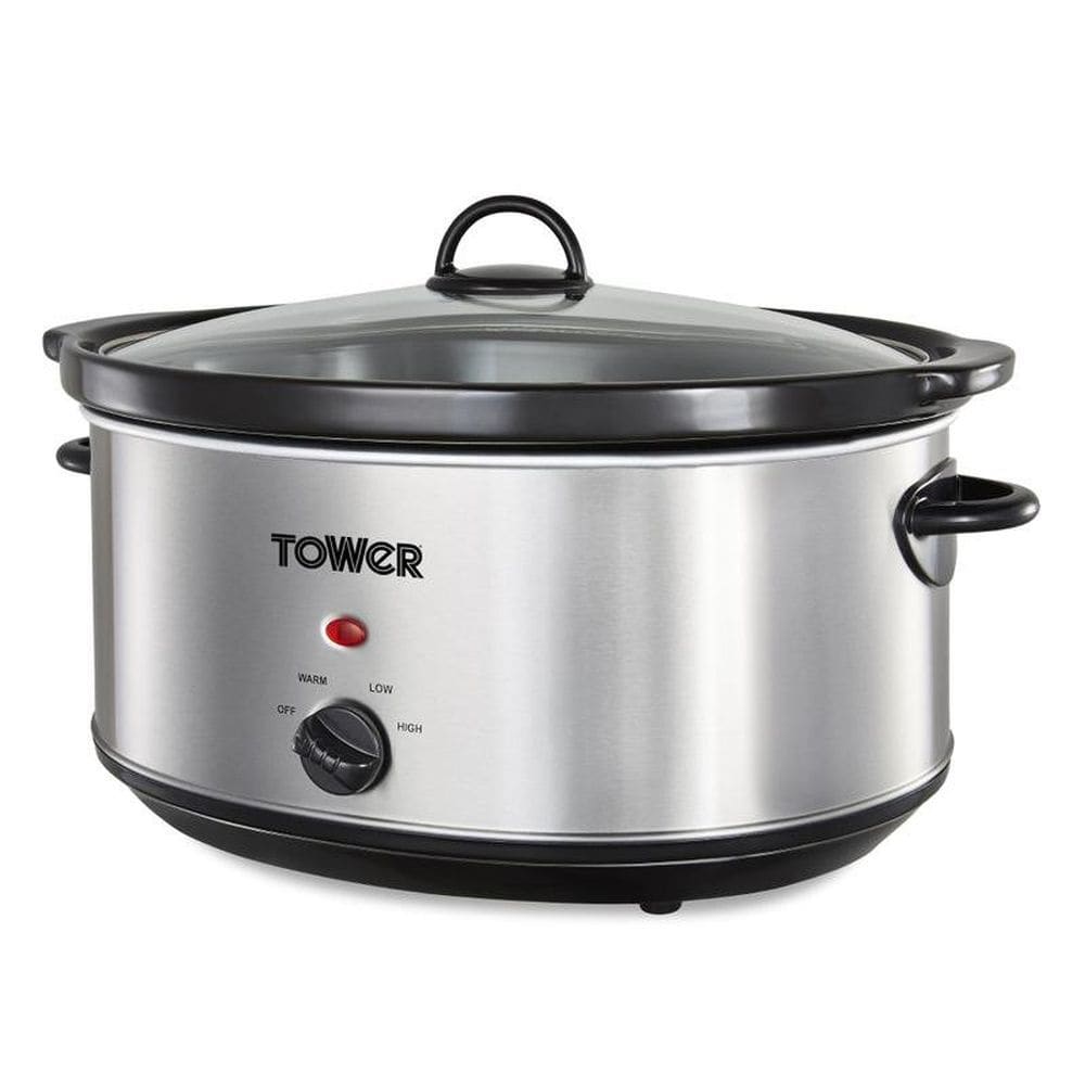 Tower T16040 6.5L Slow Cooker with 3 Heat Setting