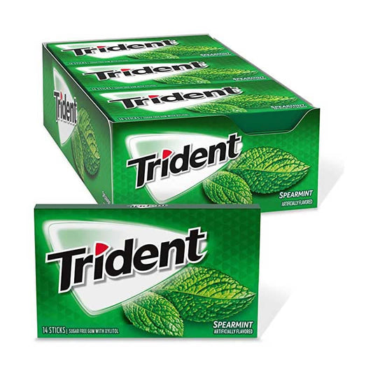 Trident Spearmint 8gr Box x 12Pcs