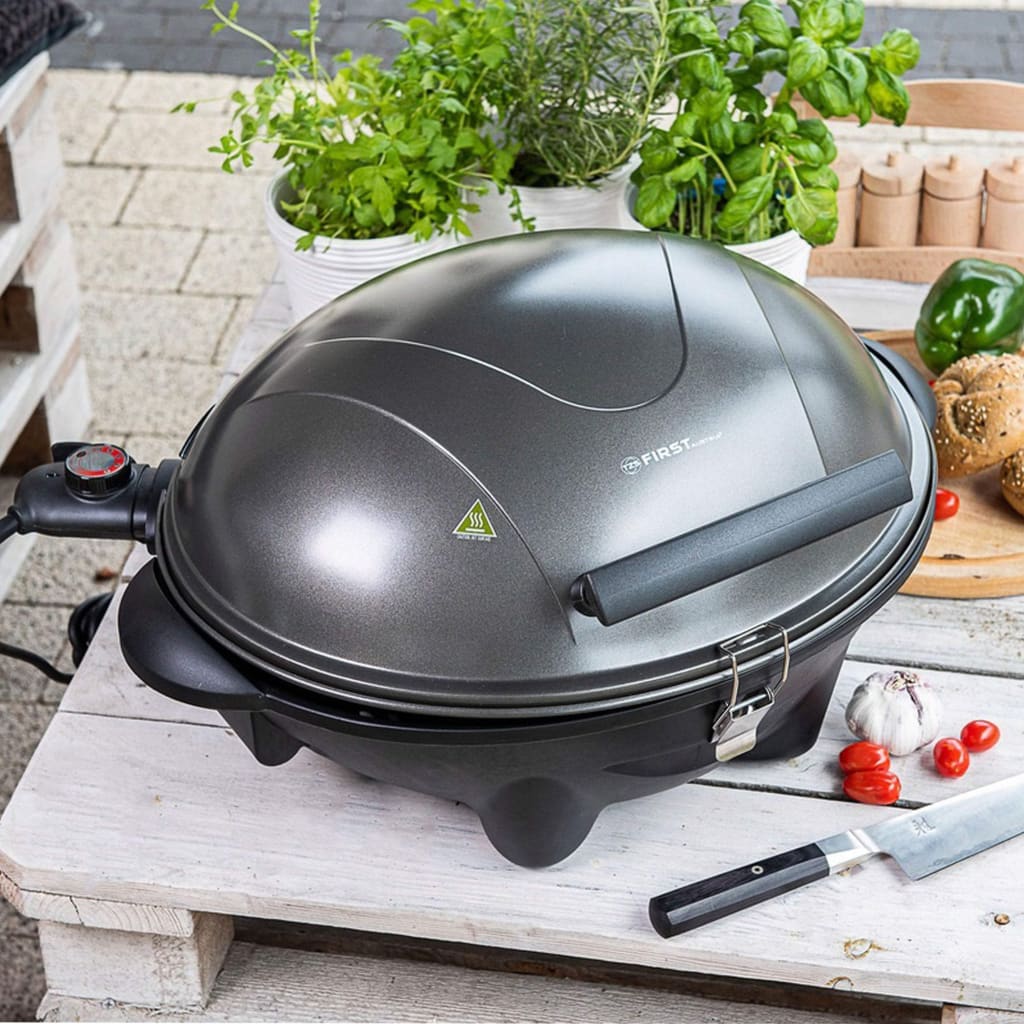 TZS First Austria Electric Kettle Barbecue Grill with Stand and Lid 2500W-Royal Brands Co-