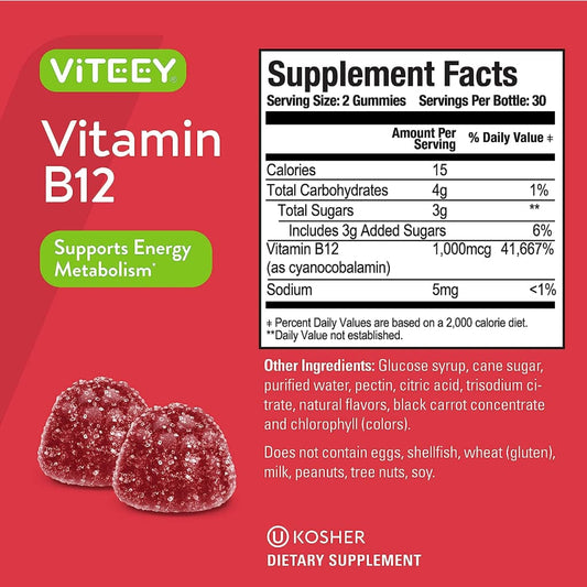 Vitamin B12 Gummies 1000mcg