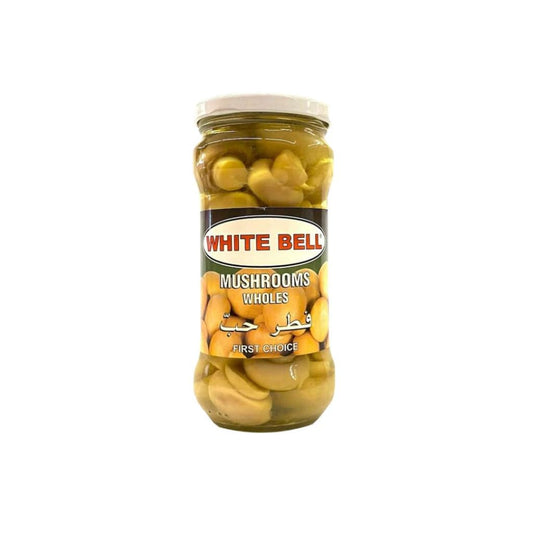 White Bell Mushrooms 330g X 12 Jar