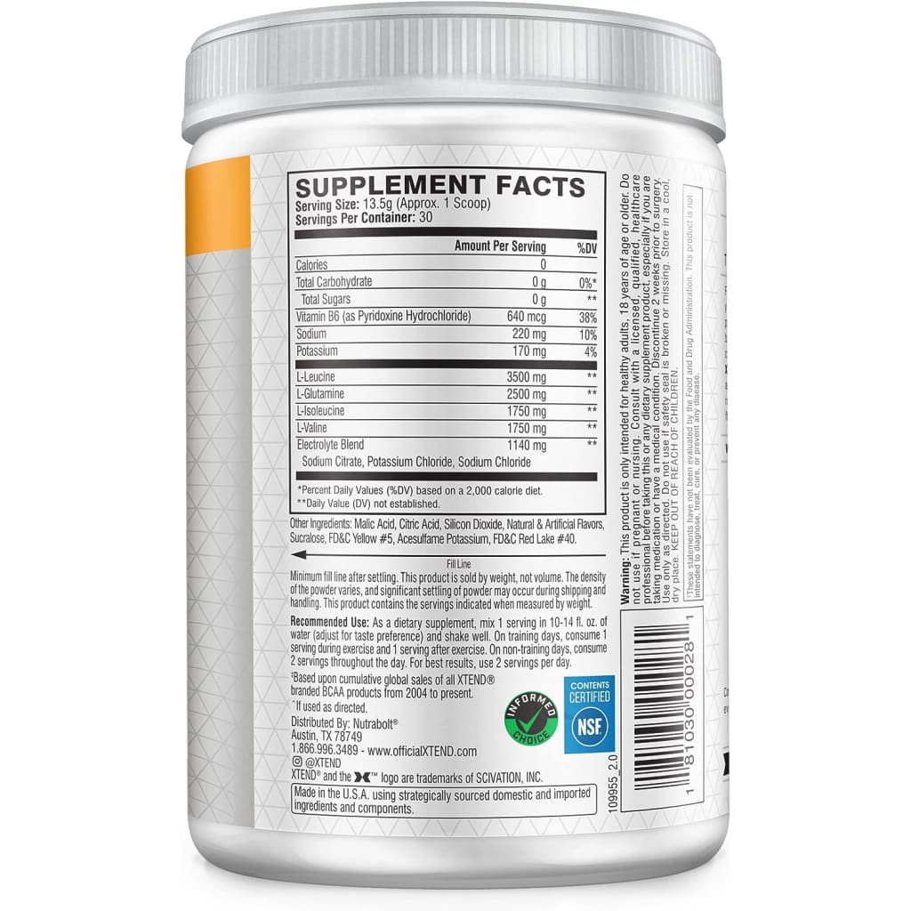 XTEND The Original BCAA Powder Mango Madness - Sugar Free